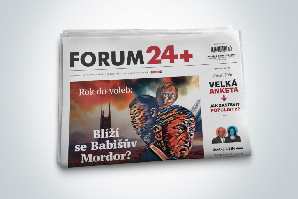 Babiš’s Mordor, election prospects, anti-Semitism and Landovský with Kerouac. The new issue of FORUM 24+ is here