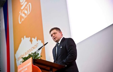 Robert Fico na sjezdu ČSSD