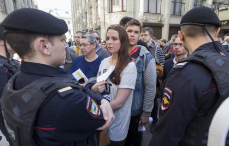 Demonstrace proti politice Kremlu