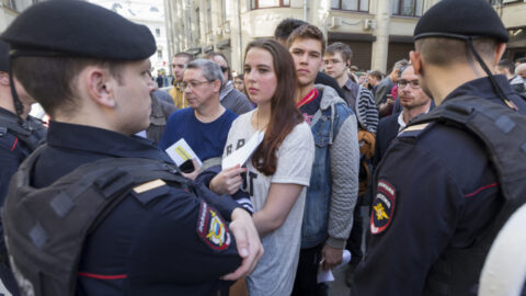 Demonstrace proti politice Kremlu