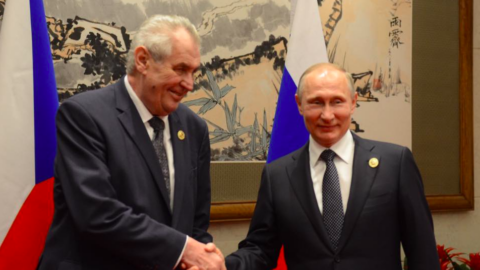 Miloš Zeman s Vladimirem Putinem.