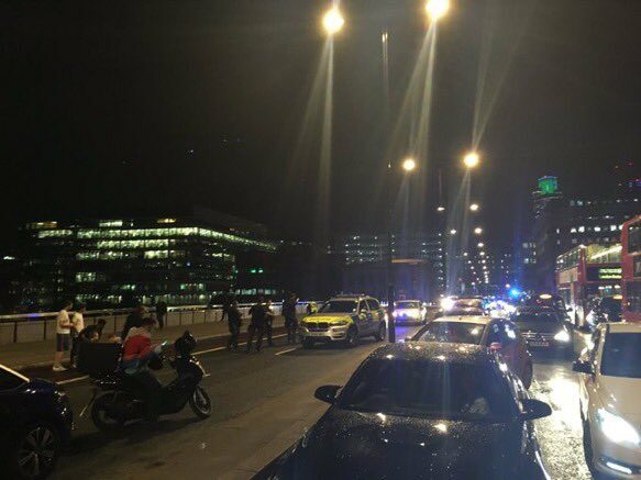 London Bridge krátce po incidentu 3.6. 2017.