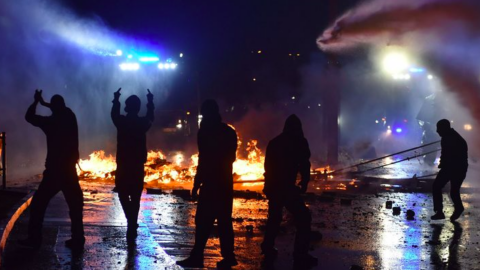 Protesty v Hamburku během summitu G20 v červenci 2017