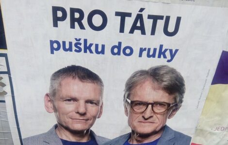 Volební plakát strany Realisté z roku 2017