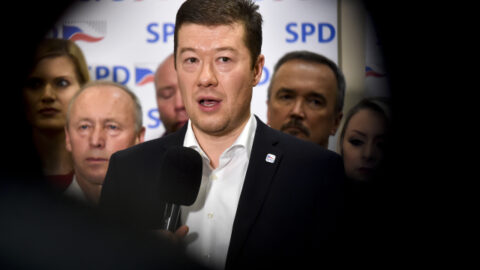 Předseda hnutí Svoboda a přímá demokracie (SPD) Tomio Okamura