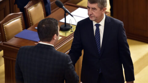 Předseda sněmovny Jan Hamáček (ČSSD) a předseda hnutí ANO Andrej Babiš.