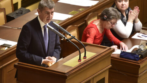 Premiér Andrej Babiš v poslanecké sněmovně