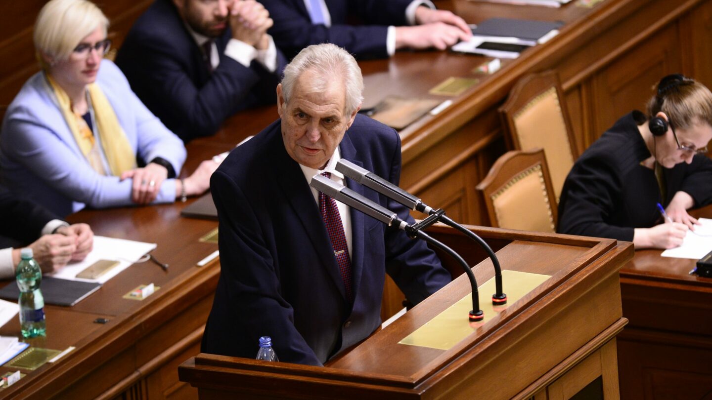 Miloš Zeman v poslanecké sněmovně