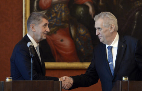 Prezident Miloš Zeman a premiér Andrej Babiš 