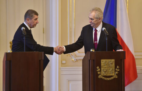 Prezident Miloš Zeman přijímá demisi premiéra Andreje Babiše 