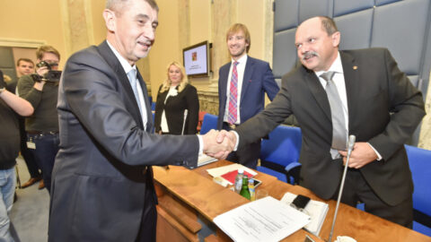 Premiér Andrej Babiš a ministr zemědělství Jiří Milek
