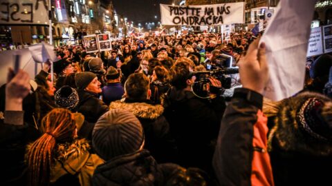 Demonstrace na Václavském náměstí