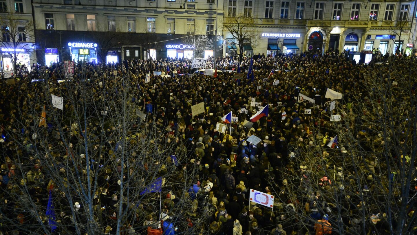 Demonstrace za svobodu médií