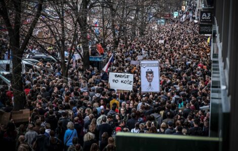 Demonstrace proti Andreji Babišovi