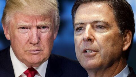 Donald Trump a James Comey