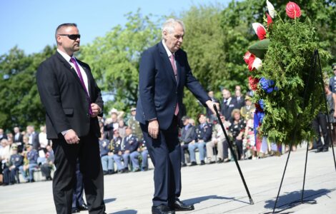 Miloš Zeman na Vítkově v roce 2018