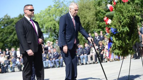 Miloš Zeman na Vítkově v roce 2018