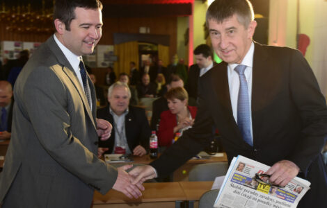 Předseda ČSSD Jan Hamáček a předseda hnutí ANO Andrej Babiš 