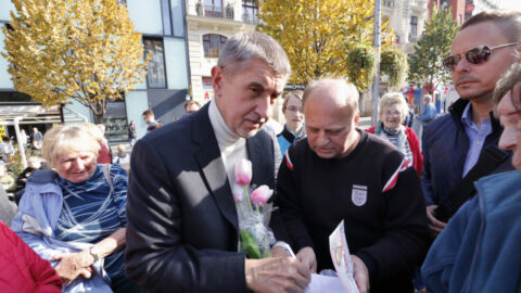 Andrej Babiš ve volební kampani 