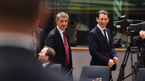 Andrej Babiš a Sebastian Kurz