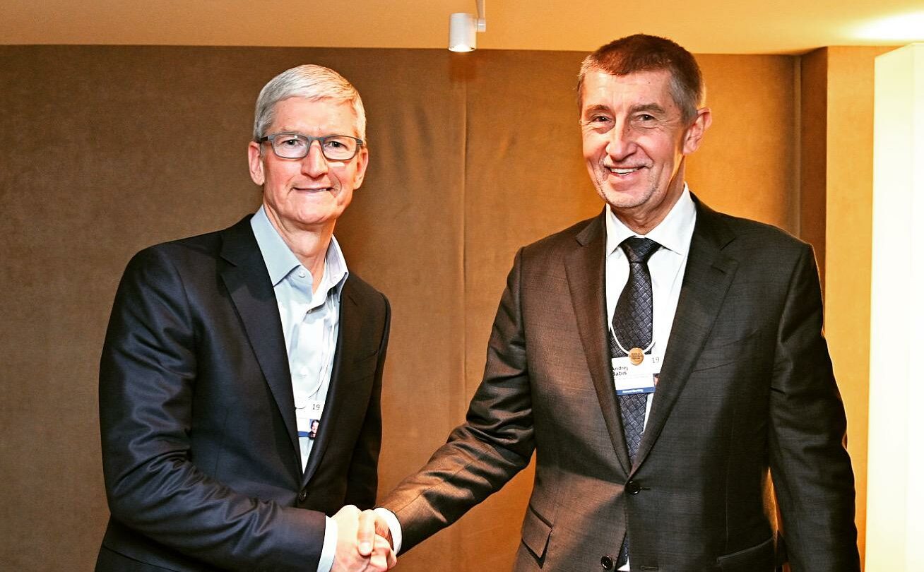 Tim Cook a Andrej Babiš