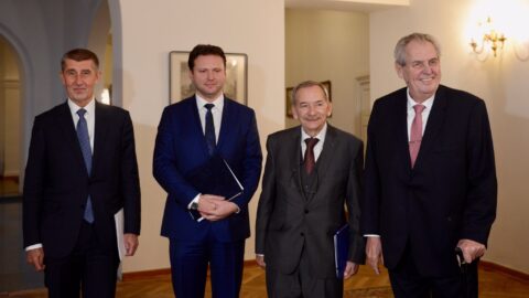 Andrej Babiš, Radek Vondráček, Jaroslav Kubera, Miloš Zeman