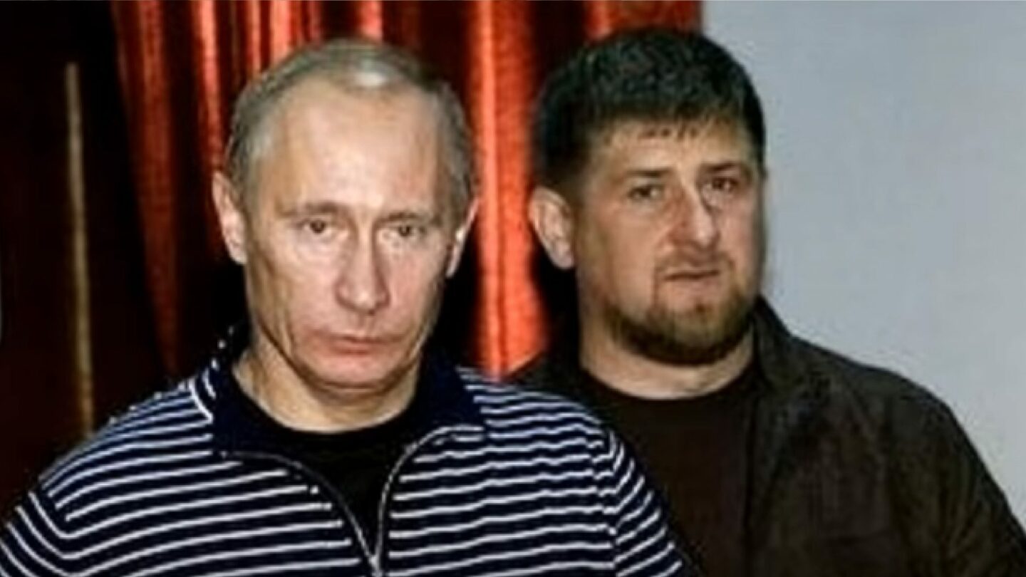 Velký a malý autokrat. V. V. Putin a Ramzan Kadyrov.