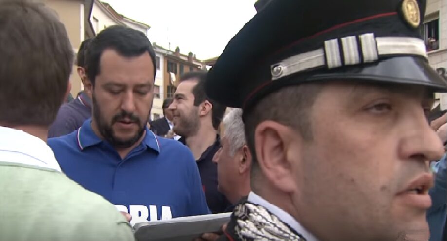 Italský populista Matteo Salvini.