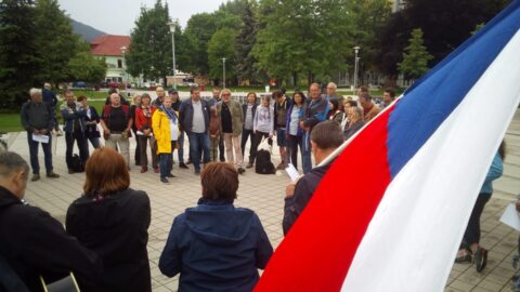 Protibabišovská demonstrace v Lovosicích