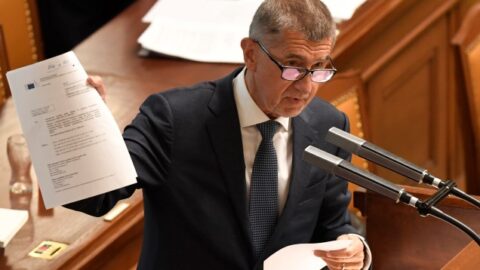 Premiér Andrej Babiš v  Poslanecké sněmovně 