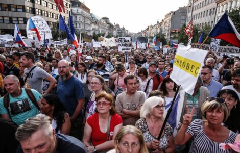 Demonstrace na Václavském náměstí 