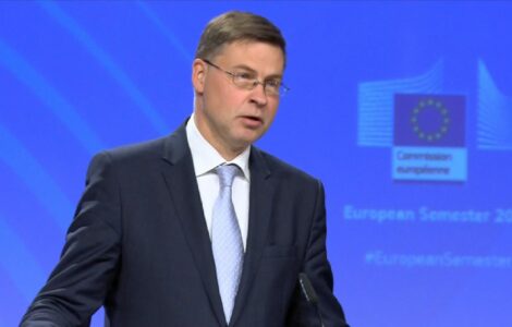 Místopředseda Evropské komise Valdis Dombrovskis.