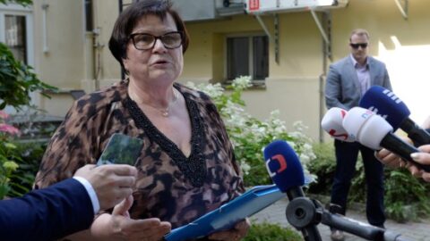 Ministryně spravedlnosti Marie Benešová po schůzce se zástupci Rekonstrukce státu 