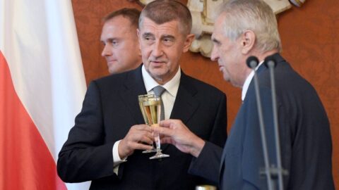 Expremiér Andrej Babiš a prezident Miloš Zeman 