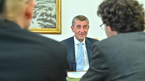 Babiš na setkání s ekologickým aktivistou Janem Rovenským