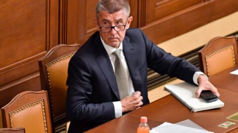 Premiér Andrej Babiš na schůzi poslanecké sněmovny 