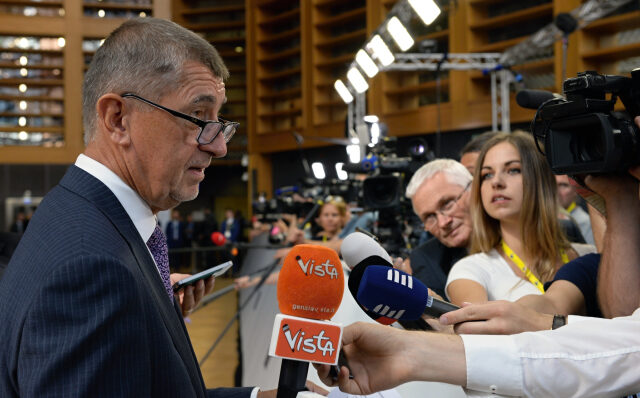 Premiér Andrej Babiš na mimořádném summitu EU v Bruselu