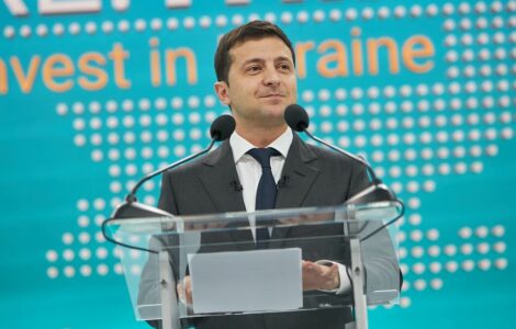 Ukrajinský prezident Volodymyr Zelenskyj 