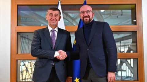 Andrej Babiš a Charles Michel.