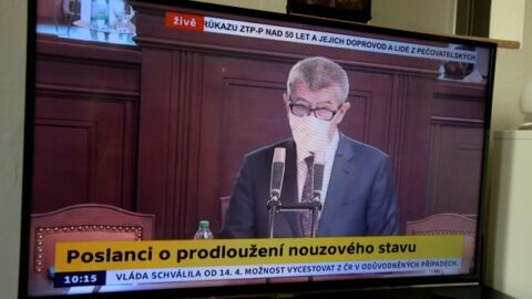 Premiér Andrej Babiš na schůzi poslanecké sněmovny