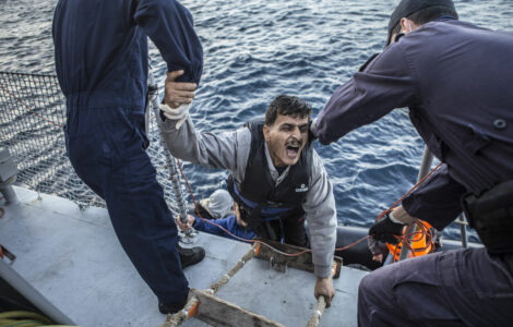 Ilustrační foto, uprchlíci u ostrova Lesbos