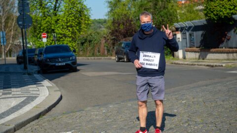 Podnikatel Tomáš Šena a jeho protest