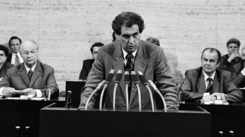 Miloš Zeman ve Federálním shromáždění v roce 1990