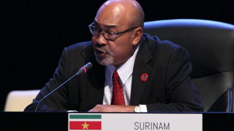 Prezident Surinamu Dési Bouterse 