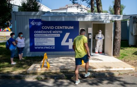 Covid centrum k odběru vzorků – ilustrační foto 