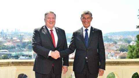 Mike Pompeo a Andrej Babiš