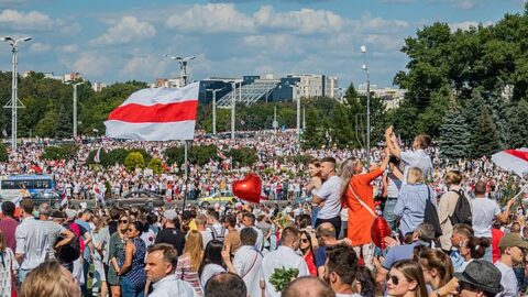 Protesty v Bělorusku, ilustrační foto