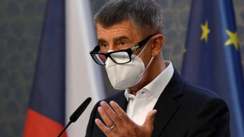 Premiér Andrej Babiš (ANO) na tiskové konferenci vlády
 