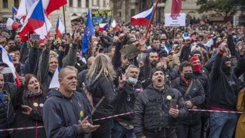 Demonstrace proti vládním nařízením 18. 10. 2020 (ilustrační foto) 