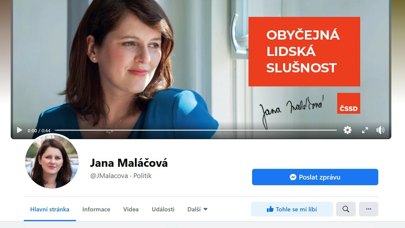 Ministryně práce a sociálních věcí Jana Maláčová